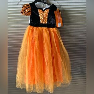 Witch Orange and Black Kids Costume